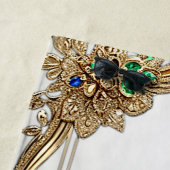 Elegant Gold Ornate Beach Towel Strandtuch (Beispiel)