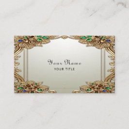 Elegant Gold Ornate Business Card Visitenkarte