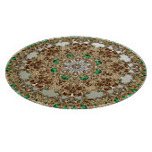 Elegant Gold Ornate Cutting Board Schneidebrett (Ecke)