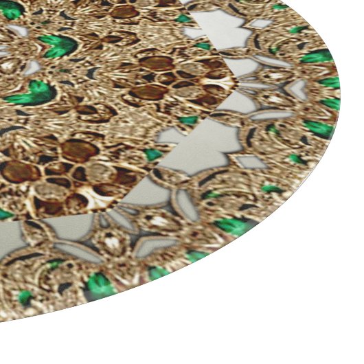 Elegant Gold Ornate Cutting Board Schneidebrett (Ecke)