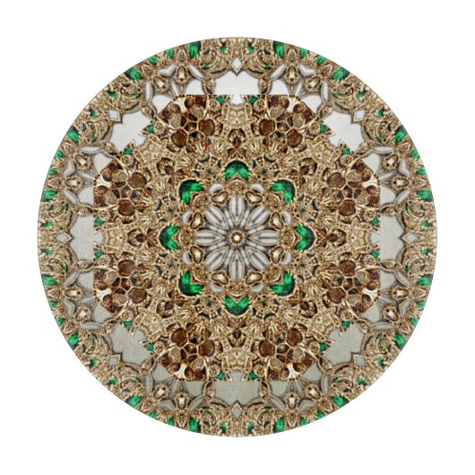 Elegant Gold Ornate Cutting Board Schneidebrett (Vorderseite)