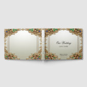 Elegant Gold Ornate Guest Book Gästebuch (Voll)