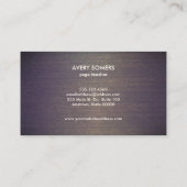 Elegant Gold Ornate Lotus Mandala Natural Health Visitenkarte (Rückseite)