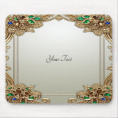 Elegant Gold Ornate Mousepad (Vorne)