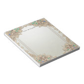 Elegant Gold Ornate Notepad Notizblock (angewinkelt)
