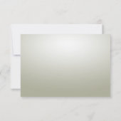 Elegant Gold Ornate RSVP Card (Rückseite)