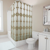 Elegant Gold Ornate Shower Curtain Duschvorhang (Beispiel)