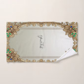 Elegant Gold Ornate Towel Set (Handtuch)