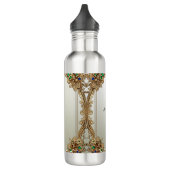 Elegant Gold Ornate Water Bottle Edelstahlflasche (Links)