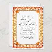 Elegant Gold Papel Picado Unkraut Einladung (Vorderseite)