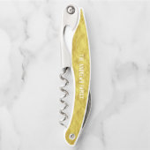 Elegant Gold Personalisiert Monogram-Korkenzieher Kellnermesser (Vorderseite)