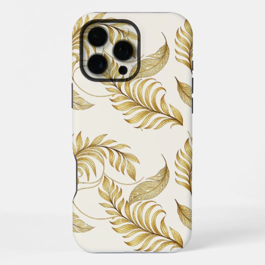 Elegant Gold Phone Cover For Fall iPhone Hülle (Rückseite)
