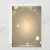 Elegant Gold,PineTree Company Weihnachten Einladung (Rückseite)