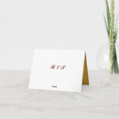 Elegant Gold Pink Paisley Indian Hindu Wedding Tha Dankeskarte (Rückseite)