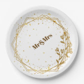 Elegant gold plate  pappteller (Vorderseite)