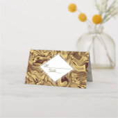 Elegant Gold Platzkarte (Vorderseite)