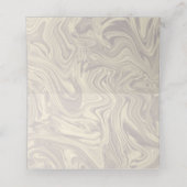 Elegant Gold Platzkarte (Innenseite Aufgefaltet)