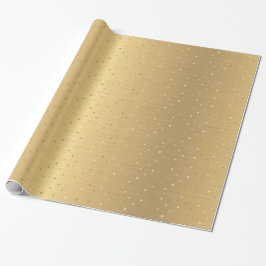 Elegant Gold Polka Dots Geschenkpapier