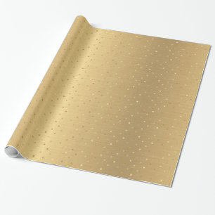 Elegant Gold Polka Dots Geschenkpapier