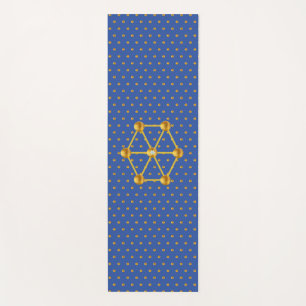 Elegant Gold Polka Dots Yogamatte