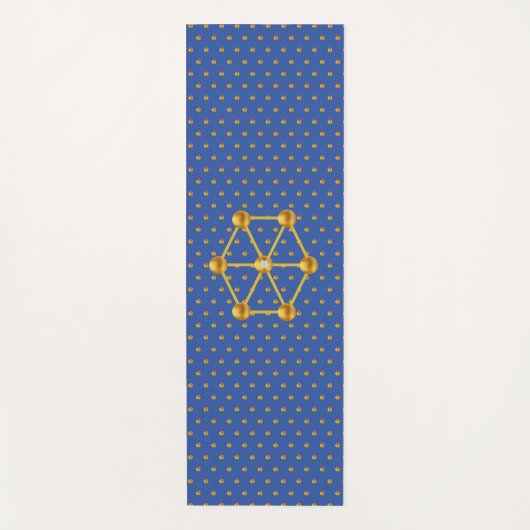 Elegant Gold Polka Dots Yogamatte (Vorderseite)