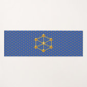 Elegant Gold Polka Dots Yogamatte (Vorderseite (Horizontal))