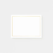 Elegant Gold Post-it Klebezettel (Vorderseite)