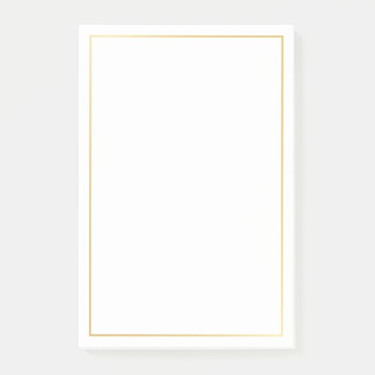 Elegant Gold Post-it Klebezettel (Vorderseite)