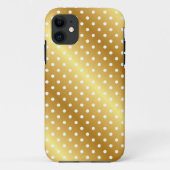 Elegant Gold Punkt iPhone Case (Rückseite)