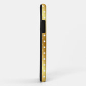 Elegant Gold Punkt iPhone Case (Hinten/Rechts)