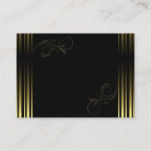 Elegant Gold Quinceanera Invitation Begleitkarte (Rückseite)