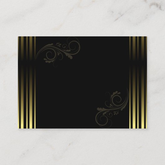 Elegant Gold Quinceanera Invitation Begleitkarte (Rückseite)