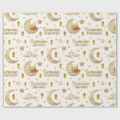 Elegant Gold Ramadan Greeting Arabic Calligraphy Geschenkpapier (Flach)