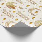 Elegant Gold Ramadan Greeting Arabic Calligraphy Geschenkpapier (Ecke)