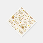 Elegant Gold Ramadan Kareem Calligraphy Iftar Serviette (Ecke)