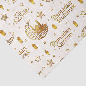 Elegant Gold Ramadan Mubarak Stars & Lantern Decor Seidenpapier (Ausschnitt)