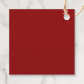 Elegant Gold Red Ruby Gemstone Jewel 70th Birthday Geschenkanhänger (Rückseite)