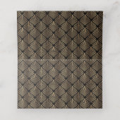 Elegant Gold Roaring Große Gatsby Hochzeit der 192 Platzkarte (Innenseite Aufgefaltet)