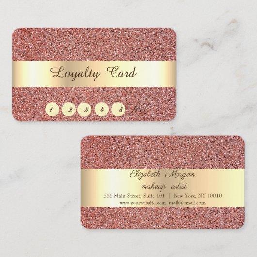 Elegant, Gold, Roter Marmor, Confetti Treuekarte (Vorne/Hinten)