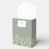 Elegant Gold Sage Greenerity Foliage Hochzeit Geschenkschachtel (Geöffnet)