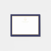 Elegant gold scales of justice logo attorney post-it klebezettel (Vorderseite)