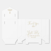 Elegant Gold Script First Holy Communion Geschenkschachtel (Ungefaltet)