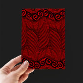 Elegant Gold Script Lace Vampire Halloween Folieneinladung