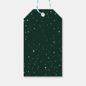 elegant gold script merry christmas photo holiday geschenkanhänger (Rückseite)