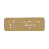 Elegant Gold Script Monogram (Vorne)