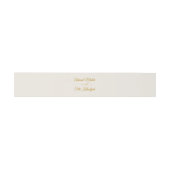 Elegant Gold Script Wedding Invitation Belly Band (Flach)