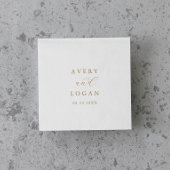 Elegant Gold Script Wedding Napkins Serviette