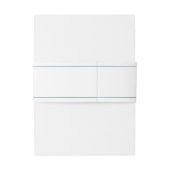 Elegant Gold Seashell Waves Wedding Einladungsbanderole (Rückseitenbeispiel)