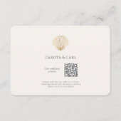 Elegant Gold Seashell Website Enclosure Card Begleitkarte (Vorderseite)