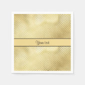 Elegant Gold Serviette (Vorderseite)